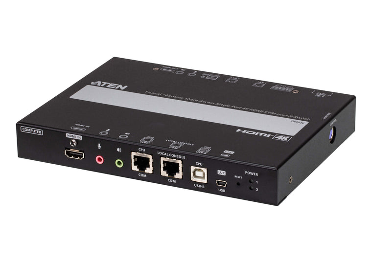 1-Local/Remote Share Access Single Port 4K HDMI KVM over IP Switch