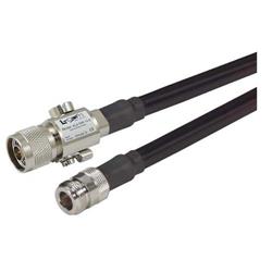 N-Female to N-Male Lightning Protector, 400-Series Cable Assembly - 10 ft