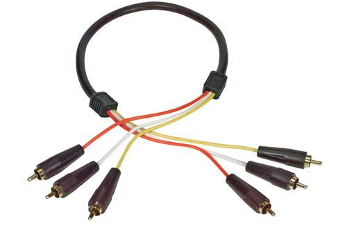 Cable 3-line-audio-video-rca-cable-rca-male-male-90-ft