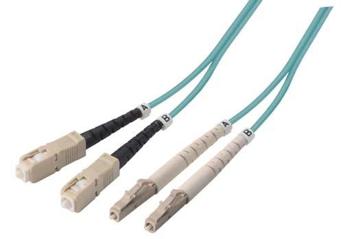 Cable om3-50-125-10-gig-multimode-fiber-cable-dual-sc-dual-lc-50m