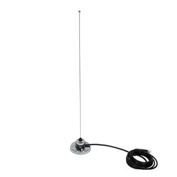 136-174 MHz, 2.5 dBi Gain, Omni-directional Antenna with Magnetic NMO Mount, N-Female Connector