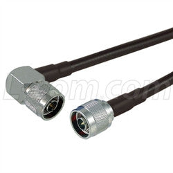 Cable n-male-right-angle-to-n-male-pigtail-2-ft-195-series