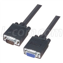Cable standard-grade-svga-cable-hd15-male-female-30-ft