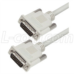 Cable premium-molded-db15-cable-db15-male-male-150-ft