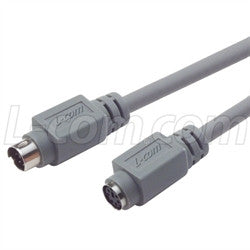 Cable economy-molded-cable-mini-din-6-male-female-250-ft