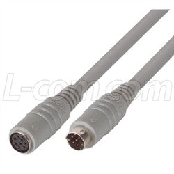 Cable molded-extension-cable-mini-din-8-male-female-200-ft