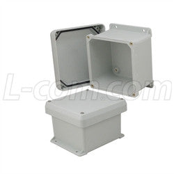 6x6x4-inch-ul-listed-weatherproof-industrial-nema-4x-enclosure-only-with-corner-screws L-Com Enclosure