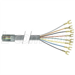 Cable flat-modular-cable-rj45-8x8-spade-lug-20-ft