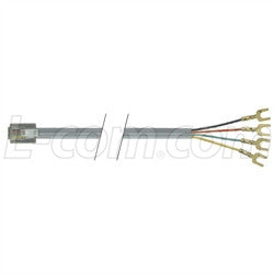 Cable flat-modular-cable-rj11-6x4-spade-lug-20-ft