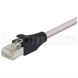 Cable cat5e-rj45-ethernet-cable-shielded-26-awg-pvc-jacket-gray-10-ft