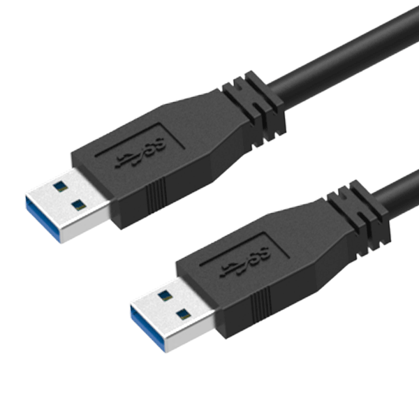 USB 3.0 A Male Straight to A Male Straight, with Bus Power, Data Pair Crossed Over Cable 1 Metre