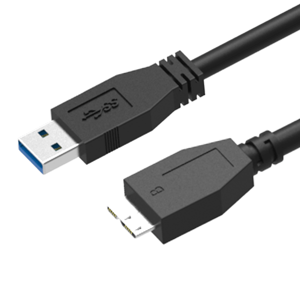 USB 3.0 A Male Straight to Micro B Male Straight Cable 1 Metre