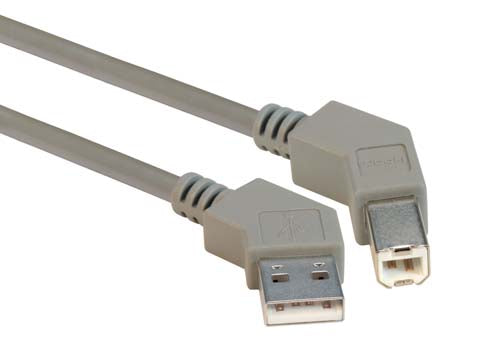 45 Degree USB Cable 45 Degree RA A Male/45 Degree RA B Male 1m