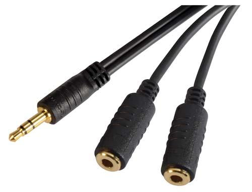 Cable 35mm-male-stereo-to-dual-35mm-jack-y-cable-30-ft
