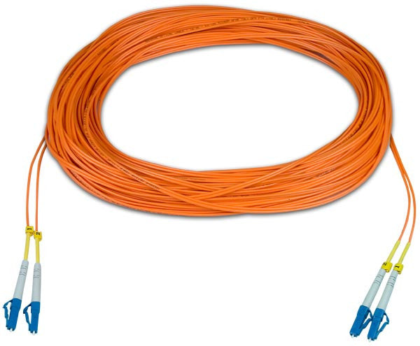 FIBER-D-LCLC-50-100M  Duplex LC Multimode Fiber Optic Cable, 100 metre -  ITM Components