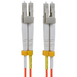FIBER-D-LCLC-62-15M   -   Fiber Optic Patch Cable LC Multimode Duplex Ferrules 62.5-micron 15 m LC - LC Orange