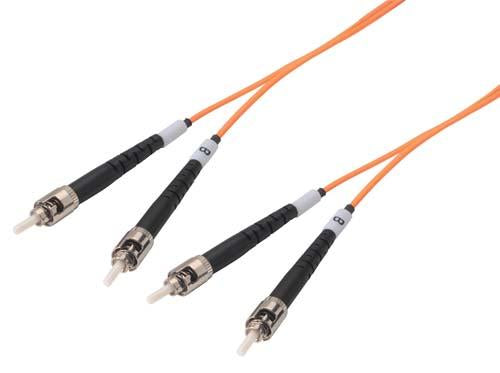 Cable om2-50-125-multimode-fiber-optic-cable-dual-st-dual-st-300m