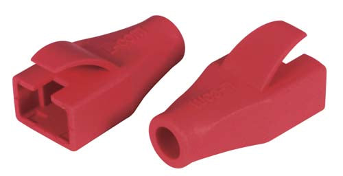 LSZH Snagless "Shark Fin" Style Boots, 5.5mm Red, Pkg/ 50