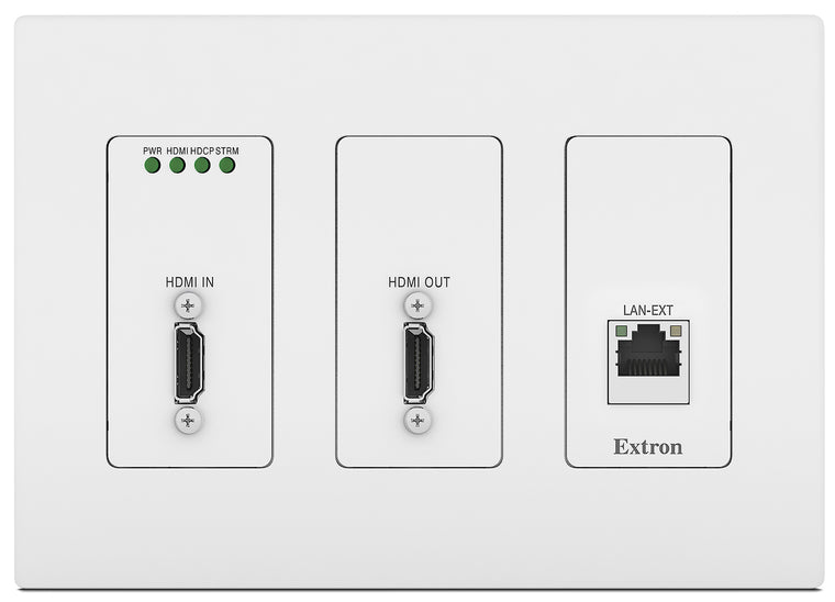 1G Pro AV over IP Encoder for HDMI and Ethernet, Decorator-Style Wallplate, White