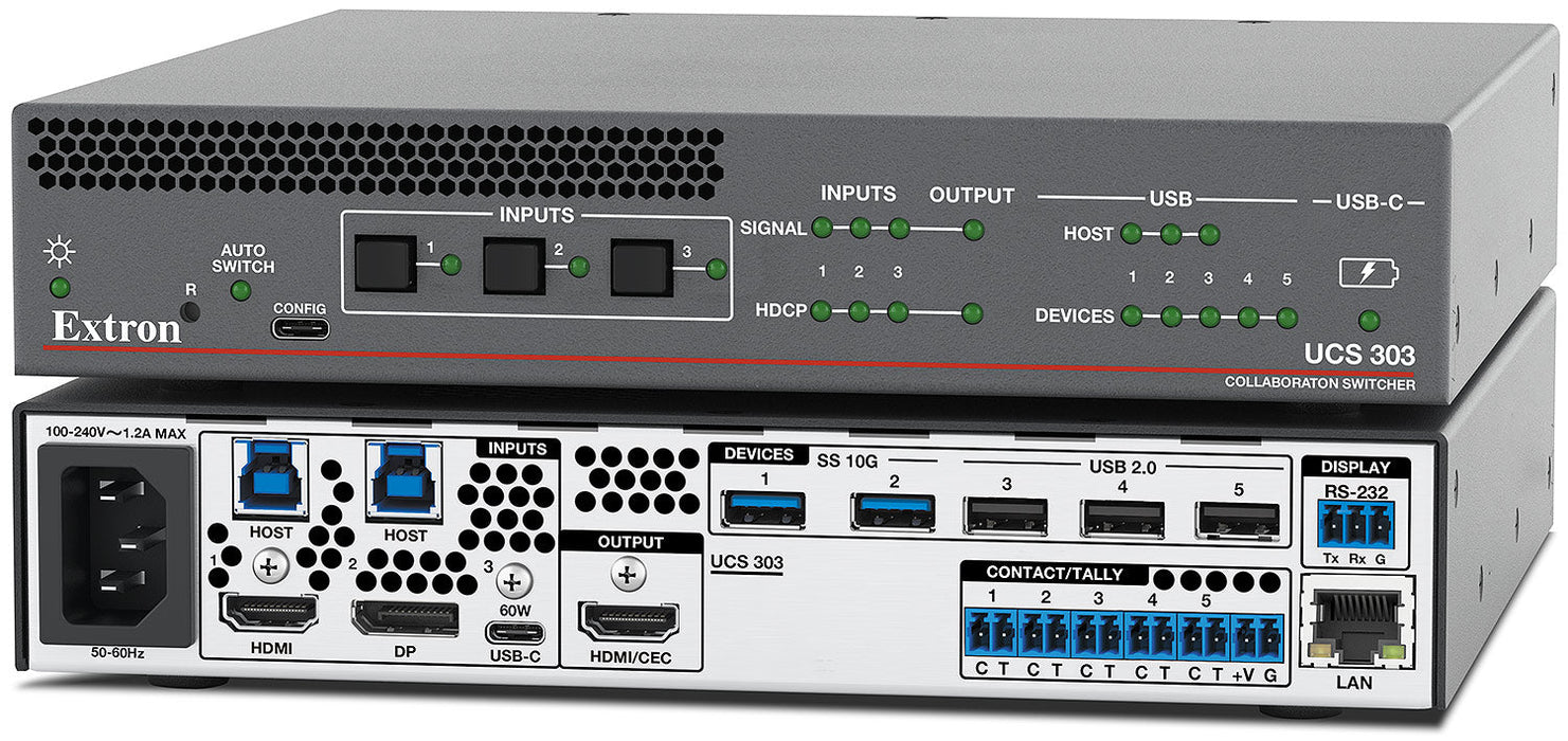 UCS 303 - 3x1 4K/60 Collaboration and Presentation Switcher