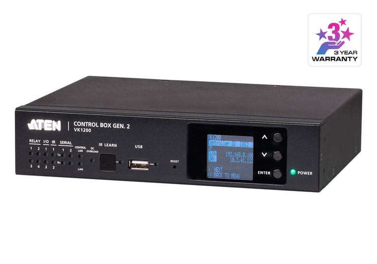 ATEN Control System - Compact Control Box Gen. 2 with Dual LAN