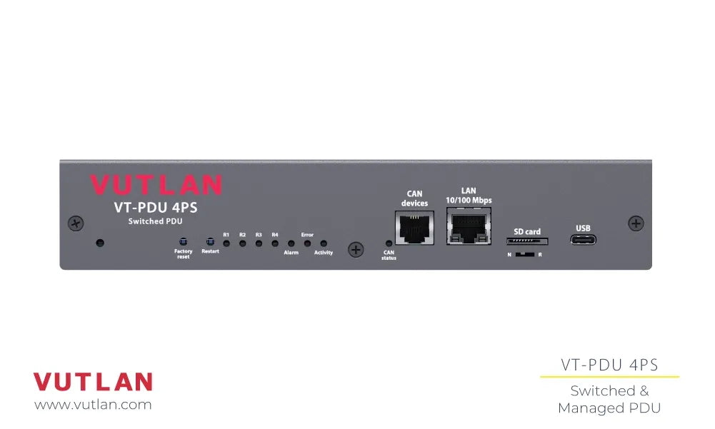 VT-PDU-4PS Remotely Switched and Managed PDU