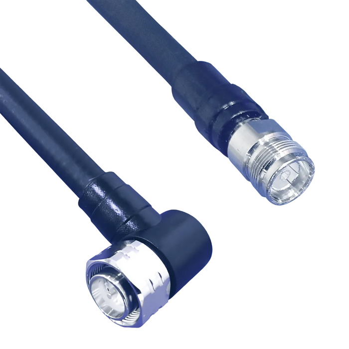 Hughes 1/2" SCF 4.3-10 Female to 4.3-10 R/A Male Moulded Black 4m