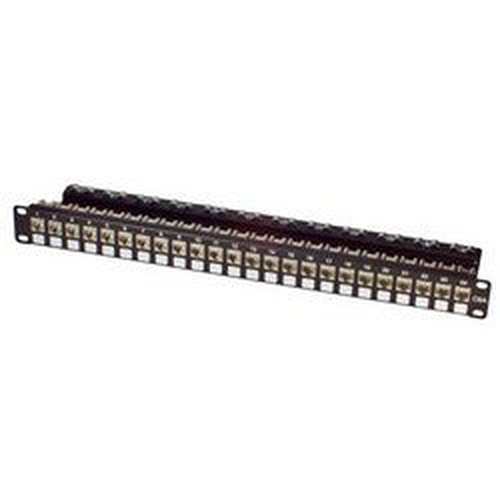 DCP110C6A-24S  Cat6a Patch Panel, 24-Port Shielded EIA568A/B