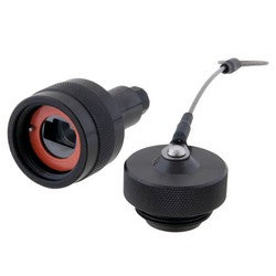 Cat6, Ruggedized RJ45 Plug, Electroless Nickel finish, for cable OD .190-.270" w/ Dust Cap