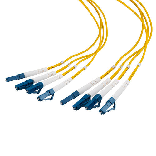 4 Strand LC/UPC-LC/UPC Single Mode OS2 Distribution Cable, 4.8mm Plenu ...
