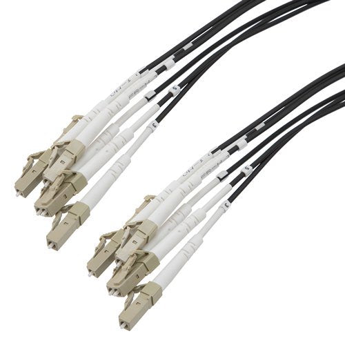 6 Strand LC/UPC to LC/UPC 62.5/125 OM1, 5.0mm Distribution Cable, 2.0mm Breakout 0.5M, LSZH - 5M