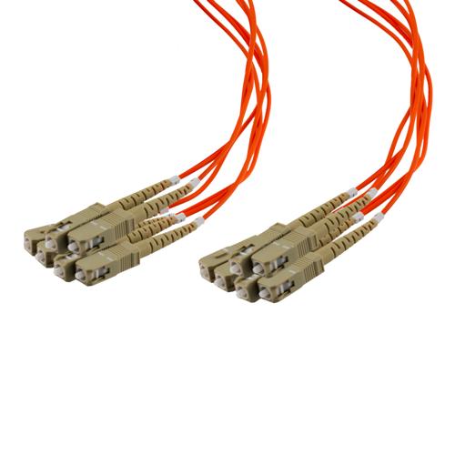 6 Strand SC/UPC-SC/UPC OM1 Multimode Distribution Cable, 5.0mm Riser Jacket, 2.0mm breakout at 0.5M - 15 meters
