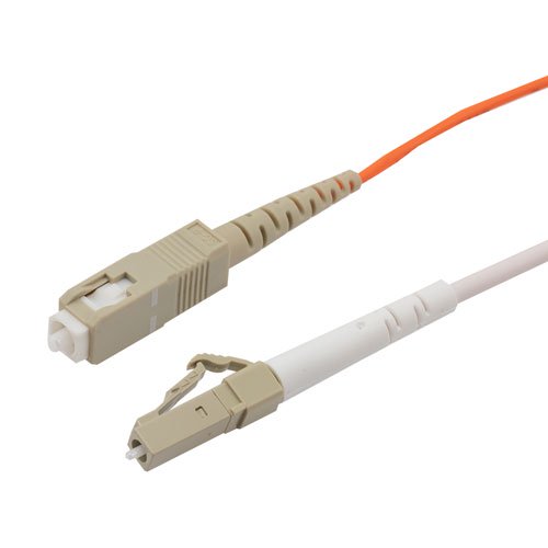 LC/SC 50/125 Multimode Simplex Fiber Patch Cable, LSZH, OM2, 1 Meter ...