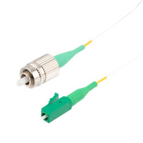 Fiber Optic Patch Cable, FC/APC Narrow Key to LC/APC Simplex PM (Polarized Maintaining), 1550nm, 0.25mm Bare Fiber, 1-Meter