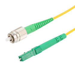 Fiber Optic Patch Cable, FC/APC Narrow Key to LC/APC Simplex PM (Polar ...