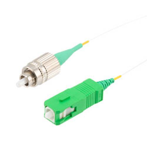 Fiber Optic Patch Cable, FC/APC Narrow Key to SC/APC Simplex PM (Polarized Maintaining), 1550nm, 0.25mm Bare Fiber, 1-Meter