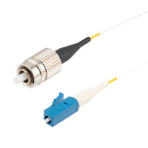 Fiber Optic Patch Cable, FC/PC Narrow Key to LC/PC Simplex PM (Polarized Maintaining), 1550nm, 0.25mm Bare Fiber, 1-Meter