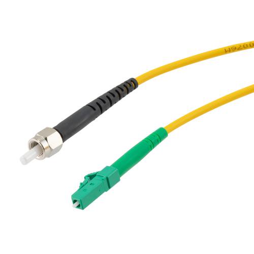 Fiber Optic Patch Cable SMA/APC-LC/APC Simplex 9.25/125 OS1 Single Mode Fiber 3.0mm PVC Jacket 5 m