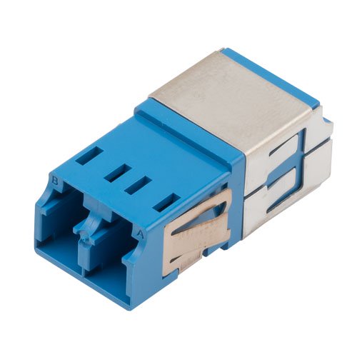 Fiber Coupler, LC/LC Duplex, Translucent Internal Shutter, Side Spring ...