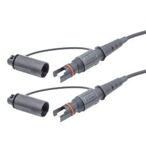 Fiber Optic Outdoor patch cable, Simplex SMF(G.657.A2), Mini-IP SC/APC to Mini-IP SC/APC with 5.0mm LSZH jacket, 1M