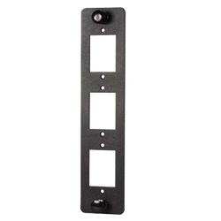 FSP-ECF-BNK  FSP Sub Panel, Blank Sub Panel with 3 ECF Style Openings, Black