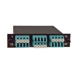 FSP-MPO-LC24-OM3  Cassette with (2) MPO-12 Male & 24 LC Ports OM3, (50/125 10G MMF)