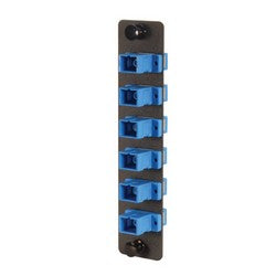 FSP-SC-BR Fiber Sub Panel, 6 SC Simplex Couplers, Bronze Sleeve — ITM ...