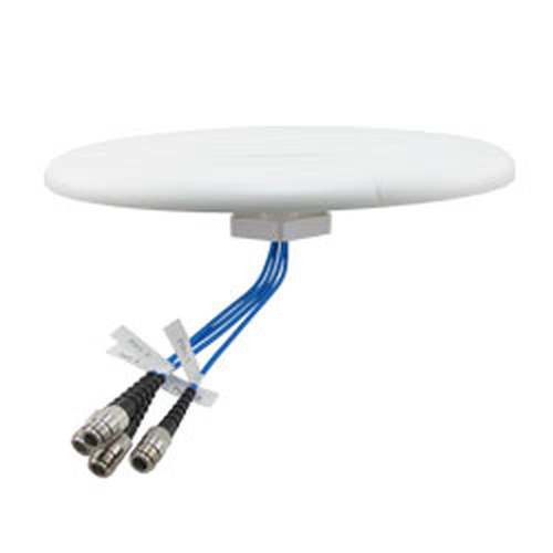 Indoor DAS Ceiling Omni Antenna, 4.5 dBi, 698 MHz - 4200 MHz, 4 x N-Female, Low PIM