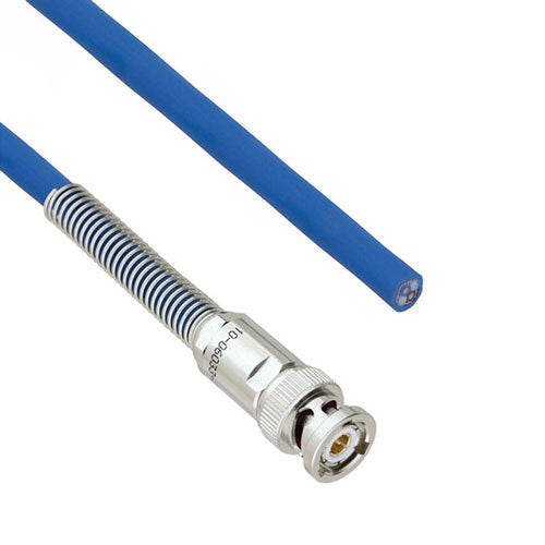 Halogen Free Bend Relief 3-Slot TRB Plug with Blunt Cut for 78 Ohm TWCH-78-2-LC, 60" Cable