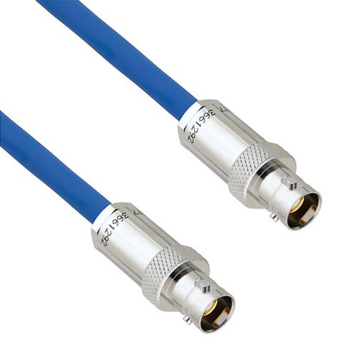Halogen Free 1553 TRB 3-Lug Jack to TRB 3-Lug Jack Cable Assembly using TWCH-78-2 Coax, 5 FT