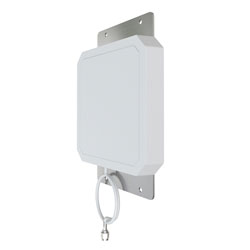 2.4-2.5 GHz Flat Panel Antenna, 8 dBi Gain, RHCP, 5.1x5.1 inch Square, Wall Mount, 16 inch Pigtail with RP-SMA Male Connector