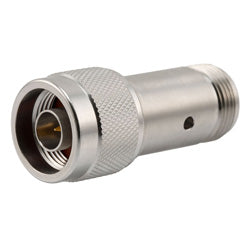 2W/4 dB Fixed Attenuator, N Male to N Female Passivated Stainless Steel Body Up to 18 GHz