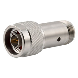 2W/5 dB Fixed Attenuator, N Male to N Female Passivated Stainless Steel Body Up to 18 GHz