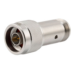 2W/7 dB Fixed Attenuator, N Male to N Female Passivated Stainless Steel Body Up to 18 GHz